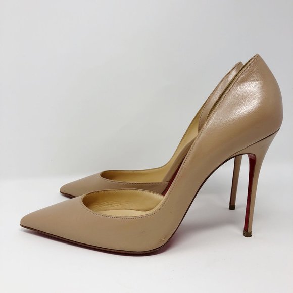 Christian Louboutin Iriza 100mm Half-d'Orsay Red Sole High-Heel Pumps - Picture 9 of 16